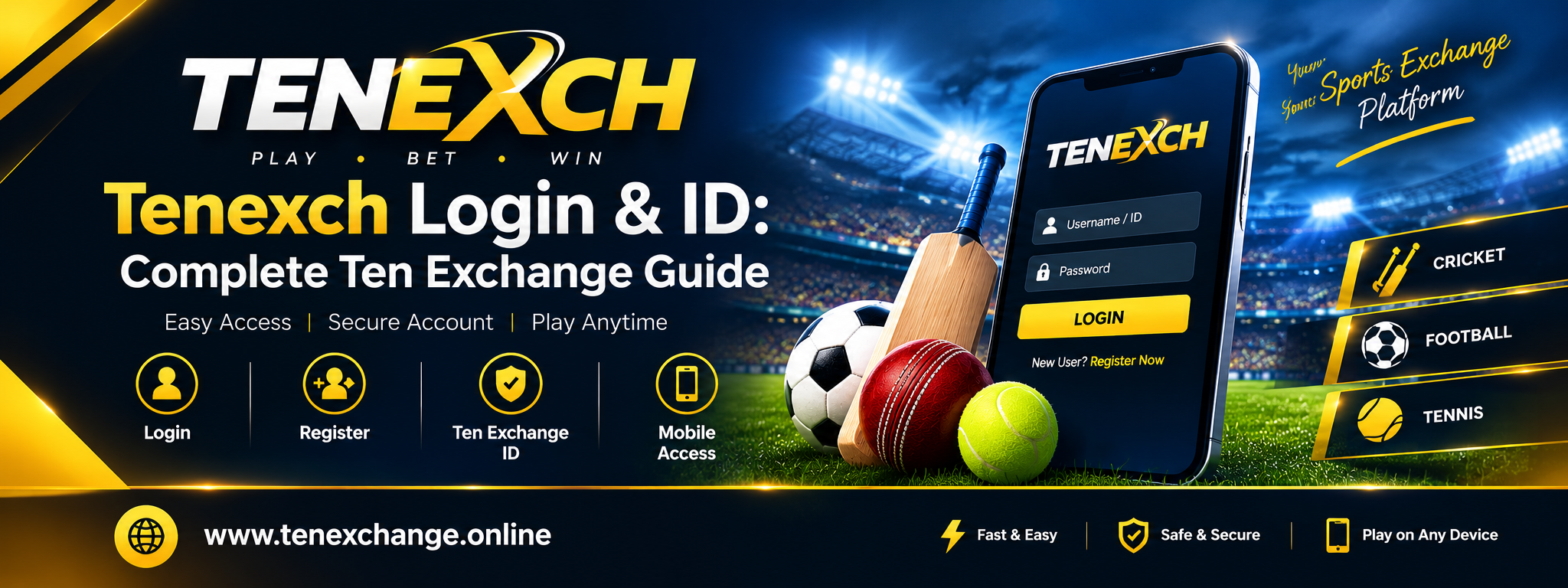 Tenexch Login, Register & Ten Exchange ID Guide