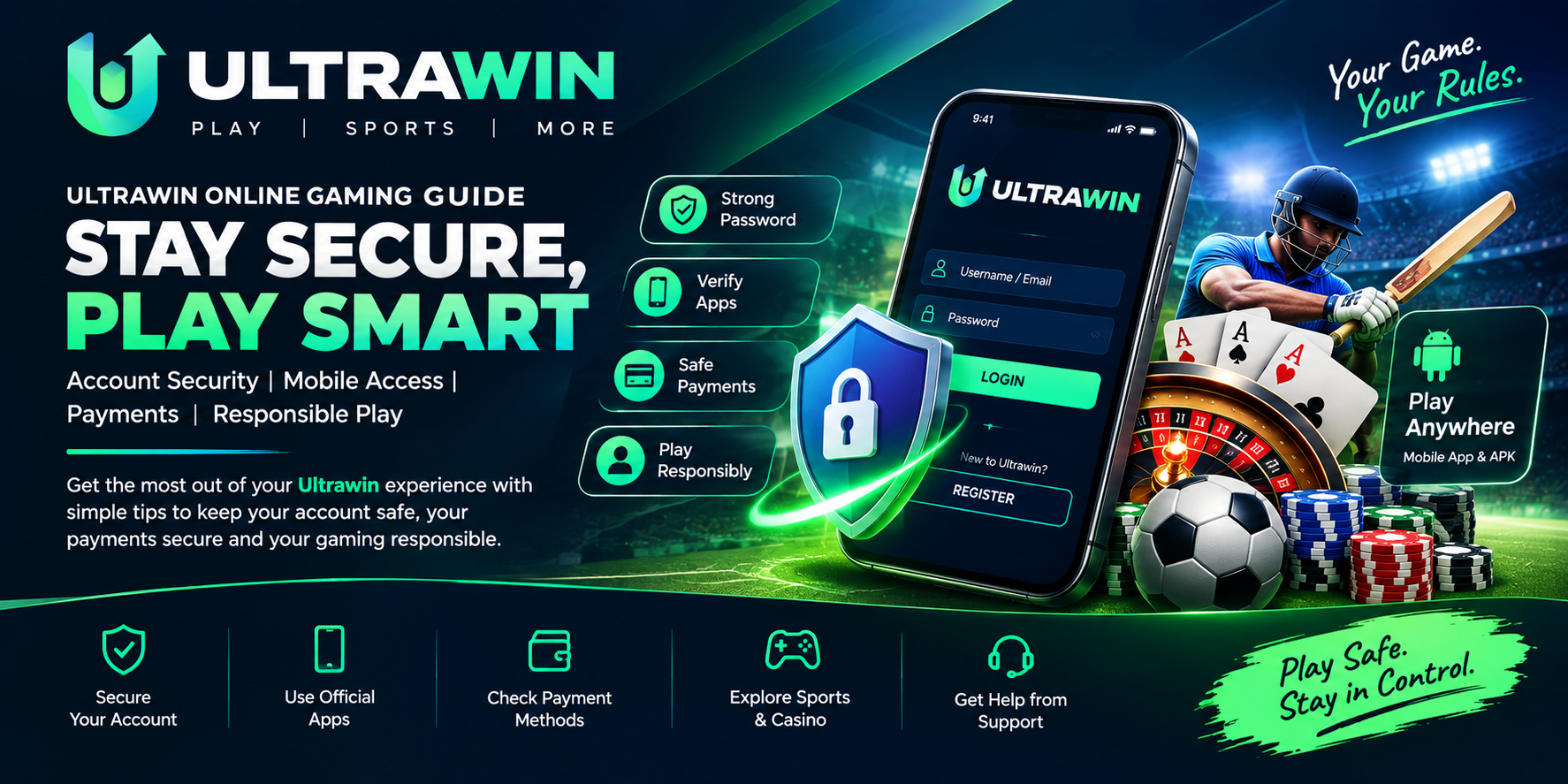 Ultrawin Online Gaming Guide: Account Security, Mobile Access & Responsible Play
