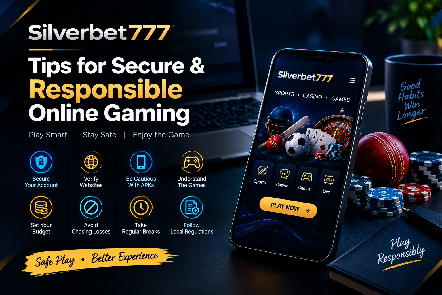 Silverbet777: Tips for Secure and Responsible Online Gaming