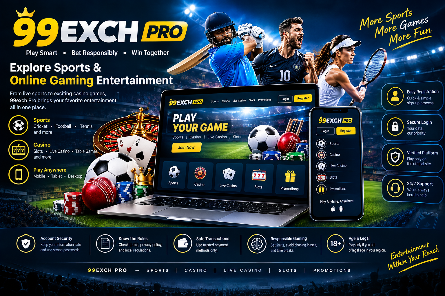 99exch Pro: Exploring Sports and Online Gaming