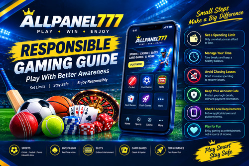 Allpanel777 Responsible Gaming Guide: Play With Better Awareness