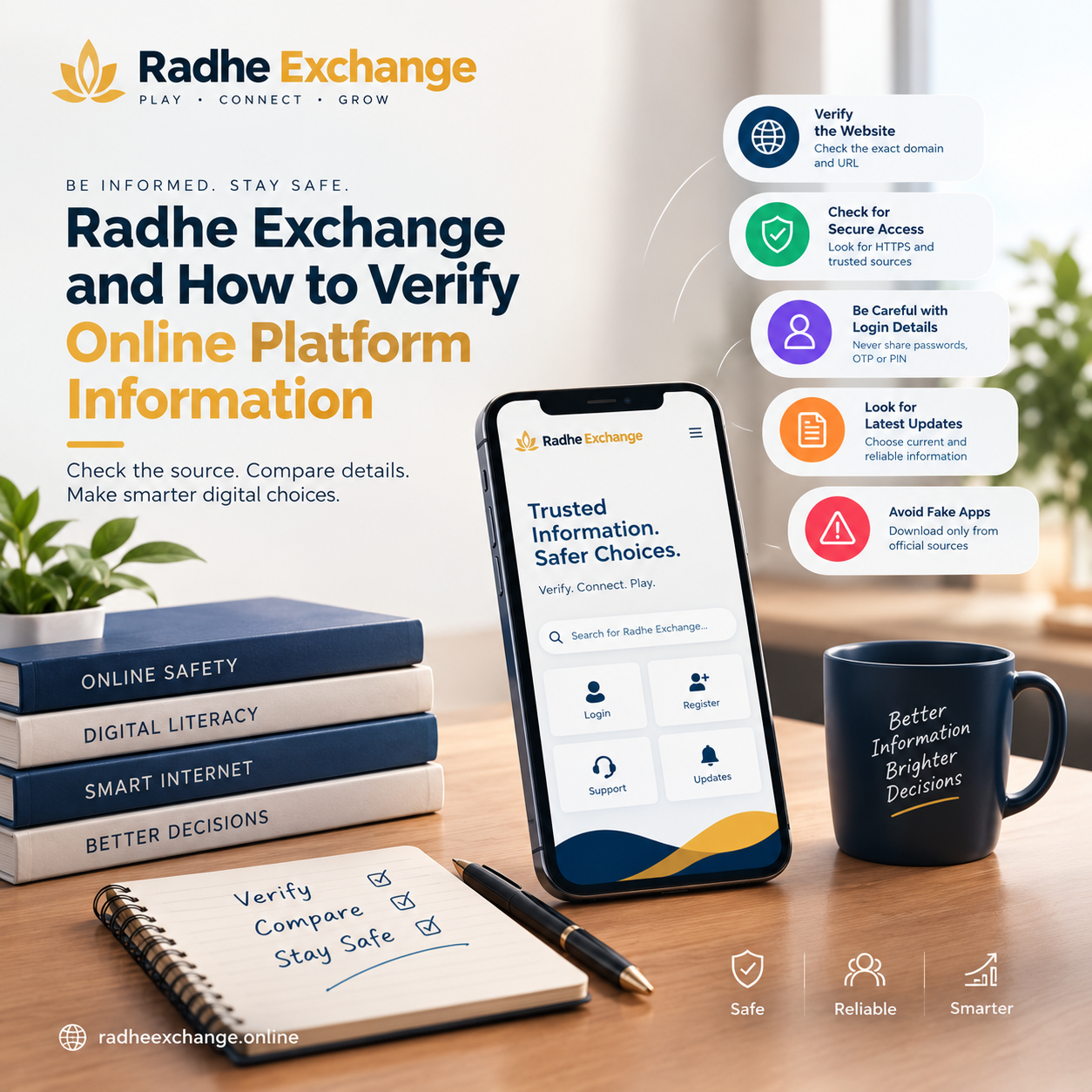 Radhe Exchange and How to Verify Online Platform Information
