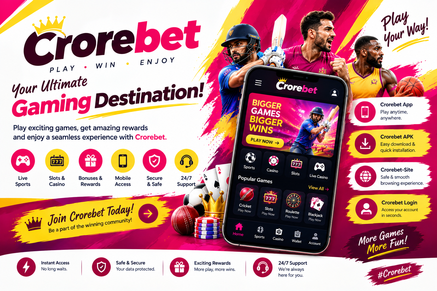 Crorebet Guide: Mobile Access, App & Account Features