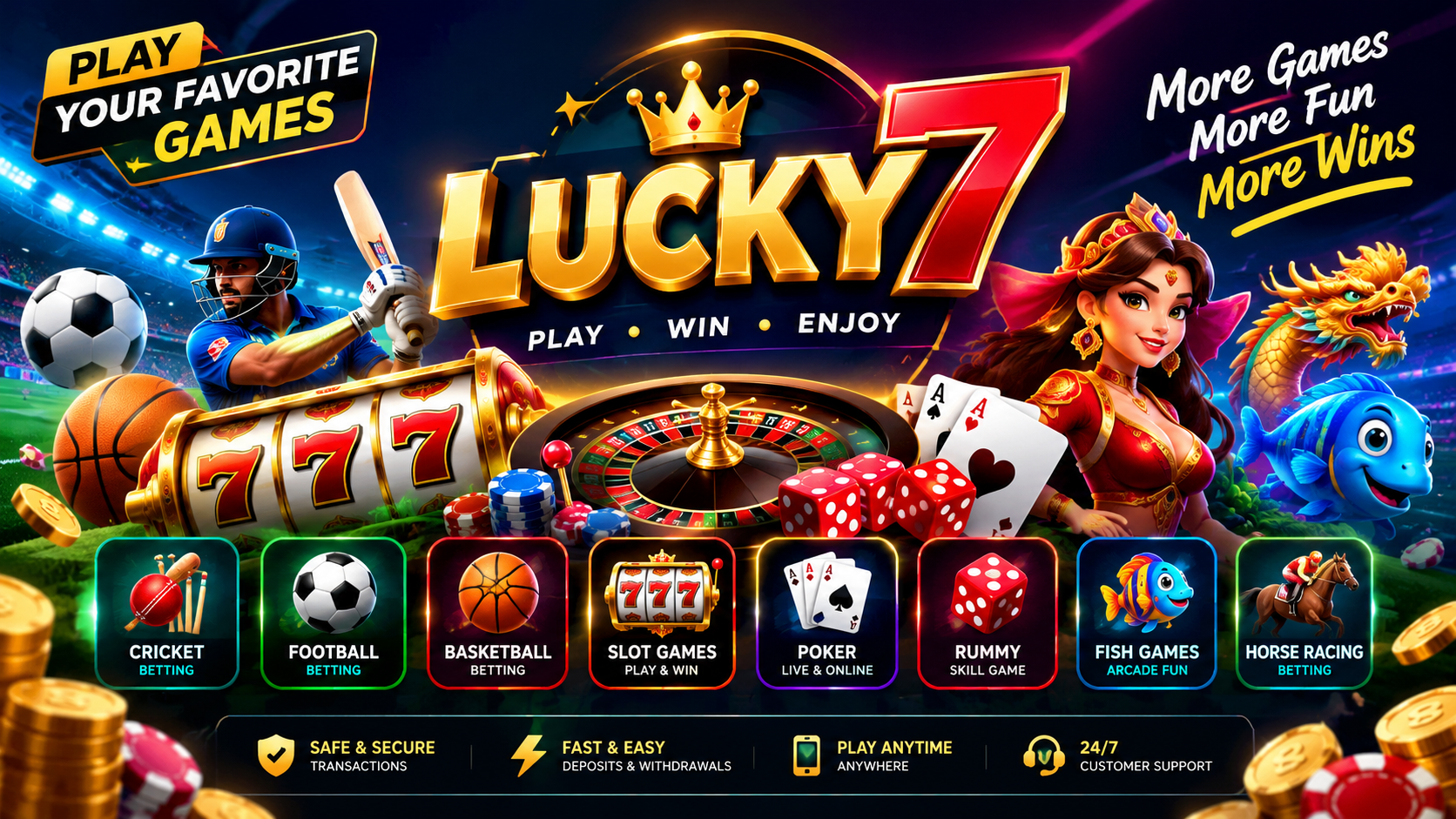Lucky7 Online Gaming Guide – Lucky 7 Satta King & Horse Games