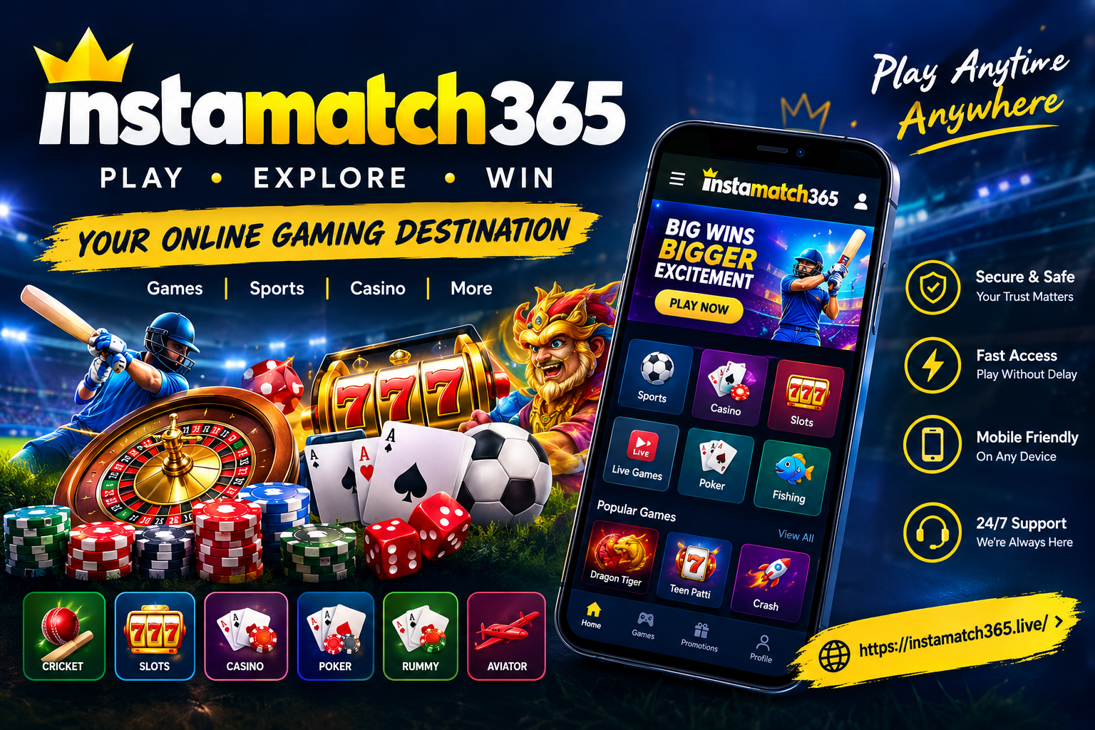 Instamatch365 Online Gaming Guide – App, Games & Login