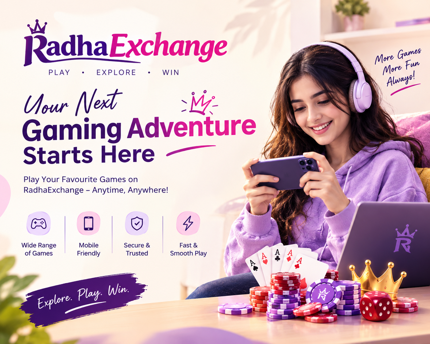 Trending Gaming Websites: Explore Digital Entertainment with RadhaExchange