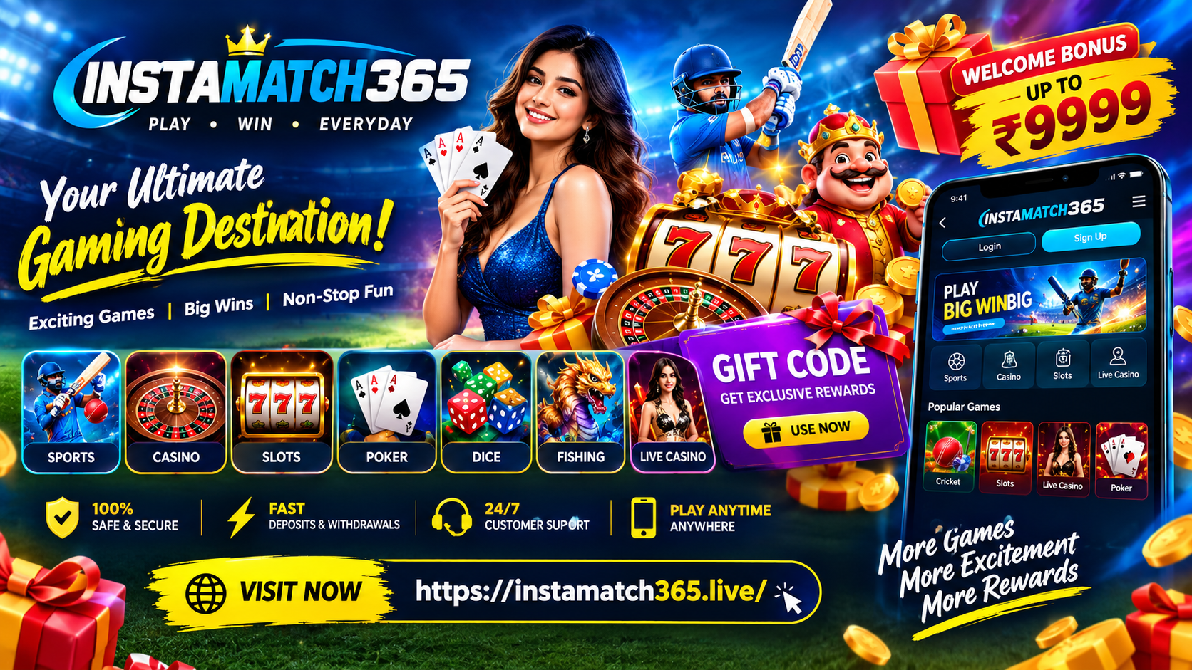 Instamatch365: Login, Register, App, Game, Bonus and Gift Code Guide