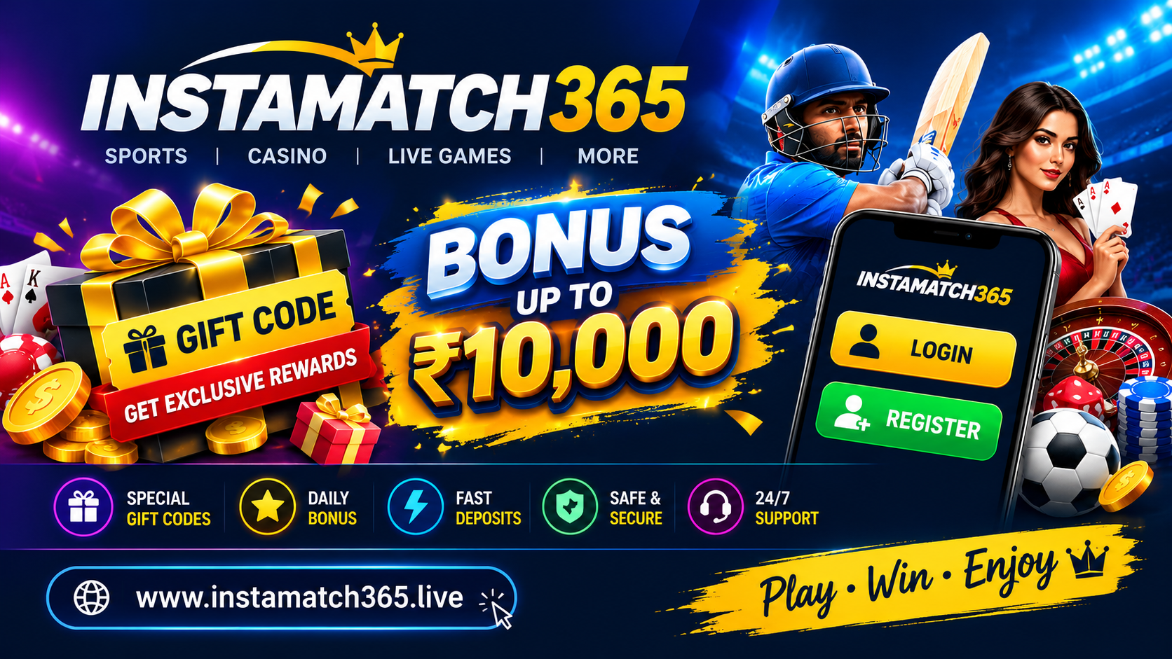 Instamatch365 Login, App & Game Guide – Gift Code and Bonus Information