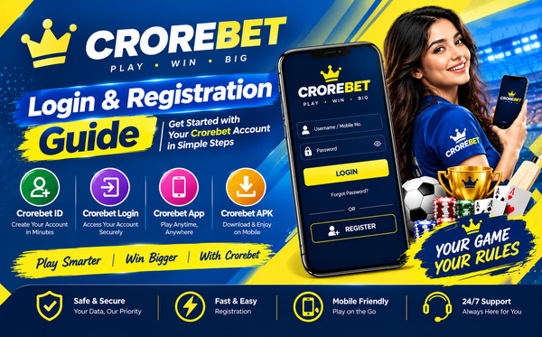 Crorebet Login, Registration & ID Guide