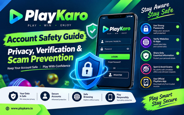 PlayKaro Account Safety Guide: Privacy, Verification and Scam Prevention